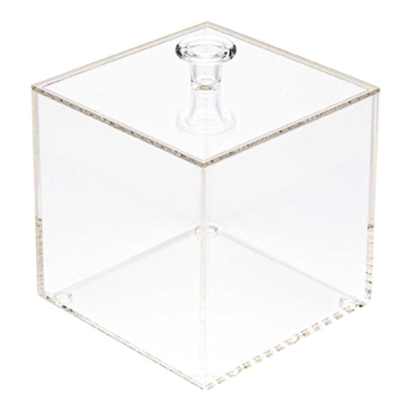 Restaurantware Clear Tek Clear Acrylic Small Candy Container - Display Box - 4" X 4" X 4" - 1 Count Box