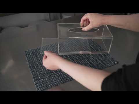 Restaurantware Clear Tek Clear Acrylic Tissue Box - 8 3/4" X 4 3/4" X 3 1/4" - 1 Count Box