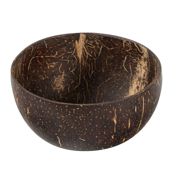 Restaurantware Coco Casa 10 Oz Handmade Coconut Bowl - Polished - 10 Count Box