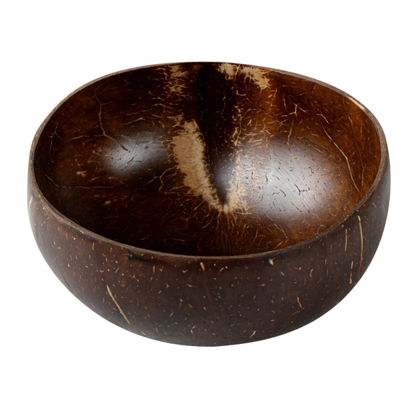 Restaurantware Coco Casa 16 Oz Handmade Coconut Bowl - Polished - 10 Count Box