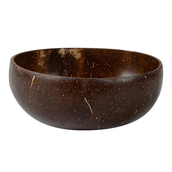 Restaurantware Coco Casa 16 Oz Handmade Coconut Bowl - Polished - 10 Count Box
