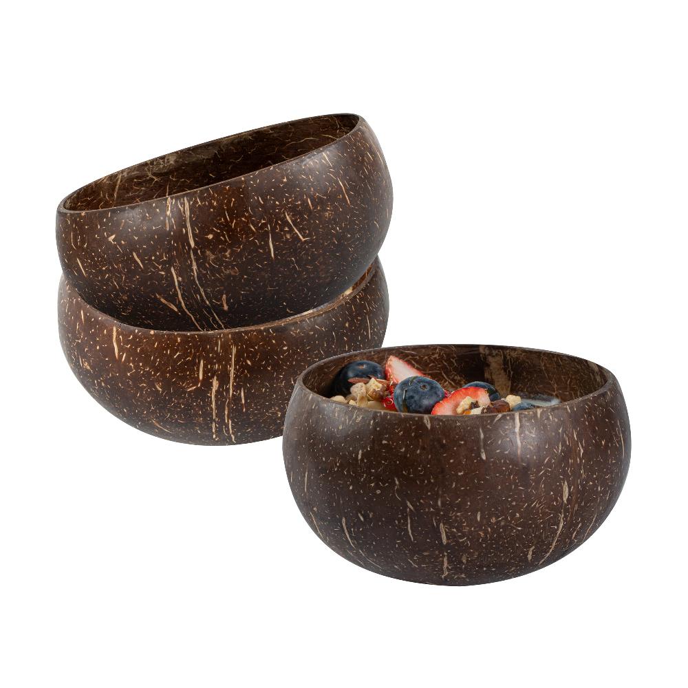 restaurantware Coco Casa 21 oz Handmade Coconut Bowl - 10 count box