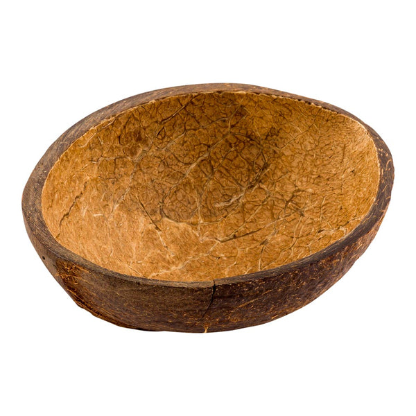 Restaurantware Coco Casa Natural Coconut Shell Bowl - 10 Count Box