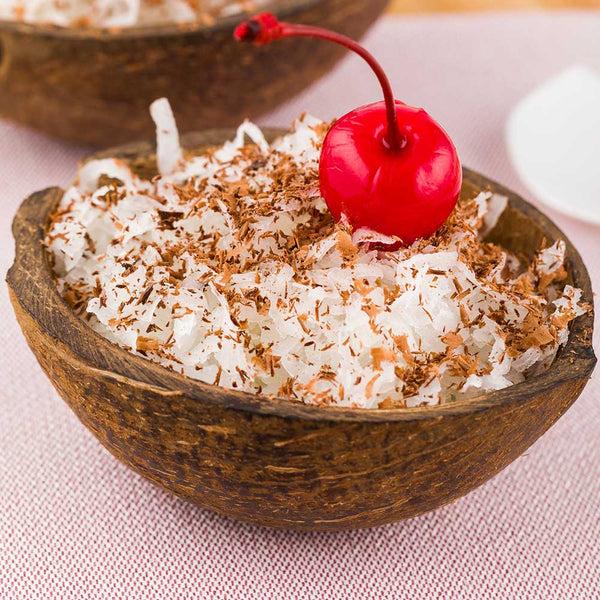 Restaurantware Coco Casa Natural Coconut Shell Bowl - 10 Count Box