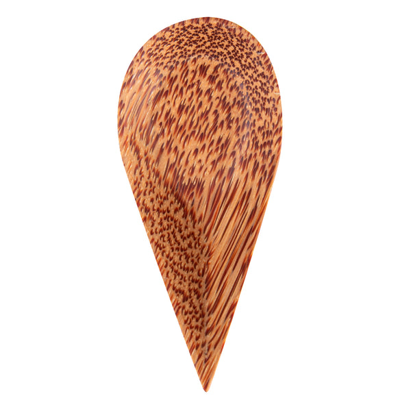 Restaurantware Coco Casa Natural Handmade Teardrop Coconut Spoon - 3 1/4" X 1 1/2" - 40 Count Box
