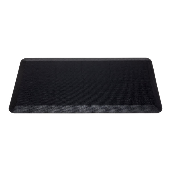 Restaurantware Comfy Feet Black Floor Mat - Extra-Padded Non-Slip Anti-Fatigue - 32" X 20" X 3/4" - 1 Count Box