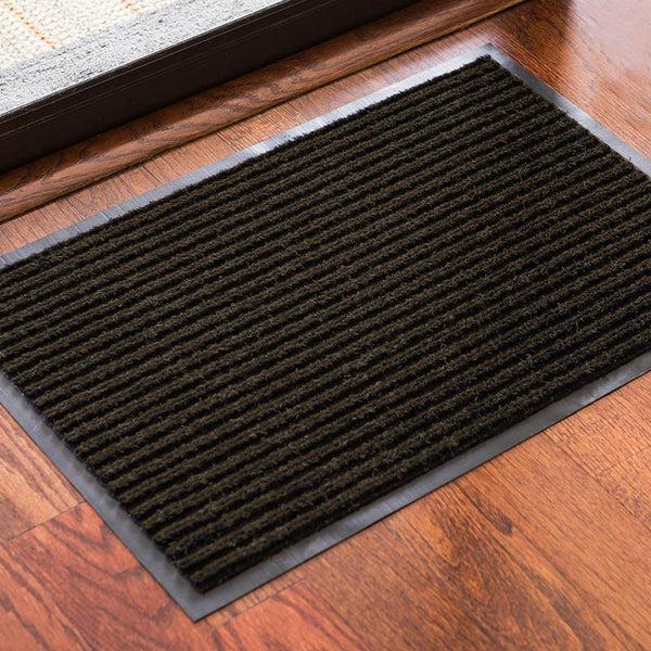Restaurantware Comfy Feet Brown Carpet Floor Mat - Ribbed - 60" X 36" - 1 Count Box