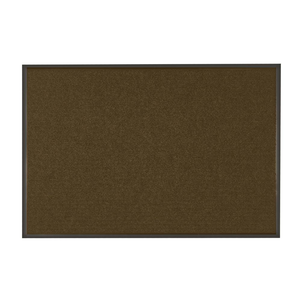 restaurantware Comfy Feet Brown Carpet Floor Mat - Ribbed - 60" x 36" - 1 count box