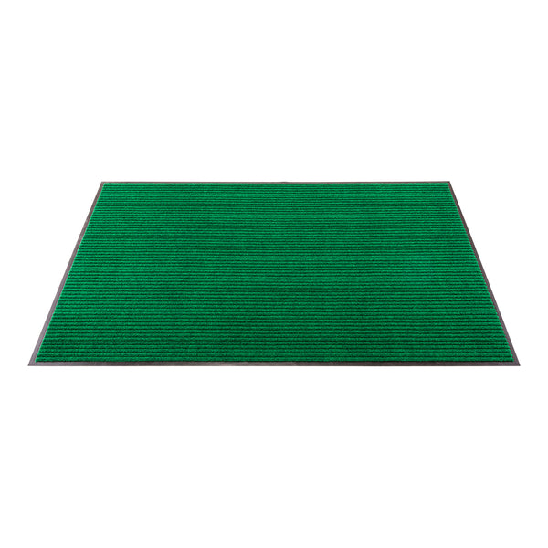 Restaurantware Comfy Feet Green Carpet Floor Mat - Ribbed - 60" X 36" - 1 Count Box