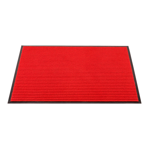 Restaurantware Comfy Feet Red Carpet Floor Mat - Ribbed - 36" X 24" - 1 Count Box