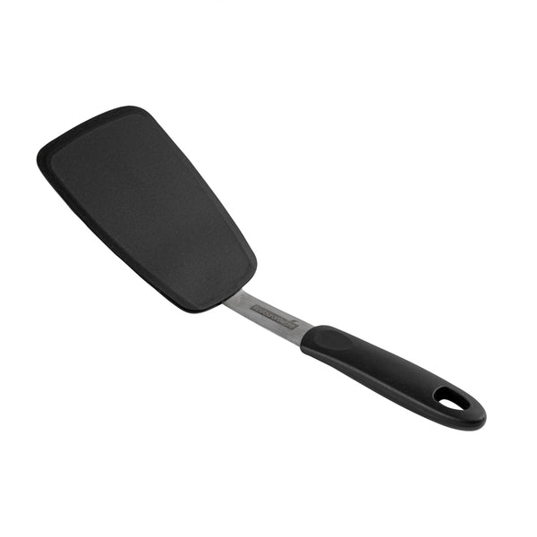 Restaurantware Comfy Grip Black Silicone Solid Turner - 13 1/4" - 1 Count Box