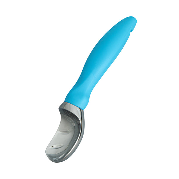 Restaurantware Comfy Grip Blue Metal Ice Cream Scoop - 7 3/4" X 2" X 1 3/4" - 1 Count Box