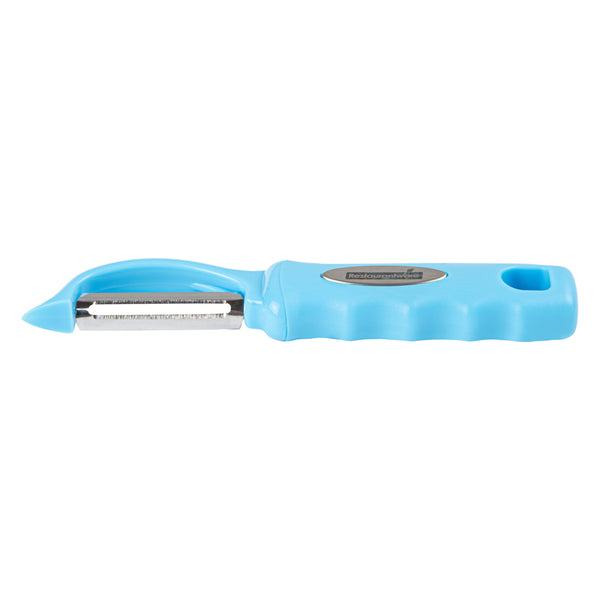 Restaurantware Comfy Grip Blue Stainless Steel Vegetable Peeler - 7 1/2" - 1 Count Box
