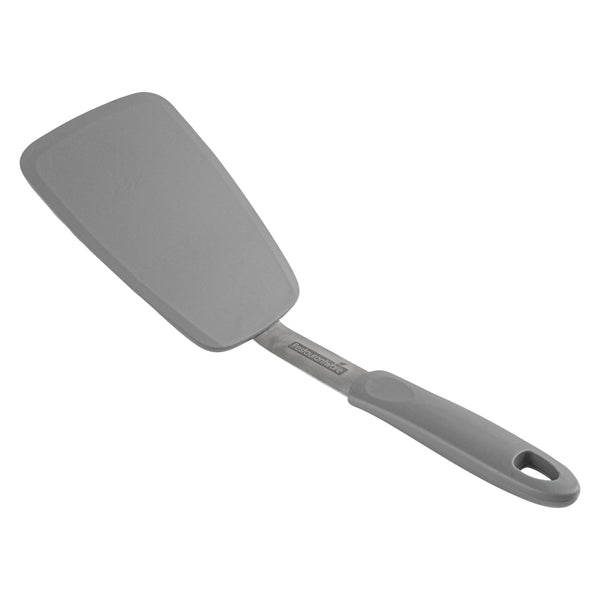 Restaurantware Comfy Grip Gray Silicone Solid Turner - 13 1/4" - 1 Count Box
