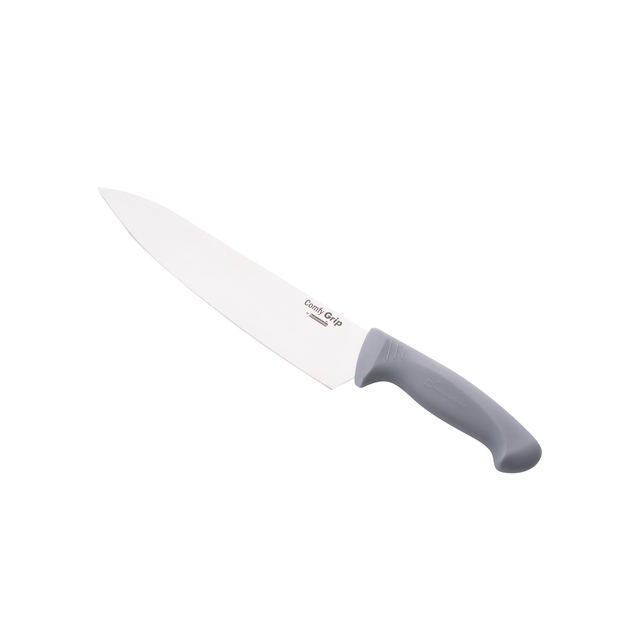 restaurantware Comfy Grip Gray Stainless Steel 10" Chef's Knife - 1 count box