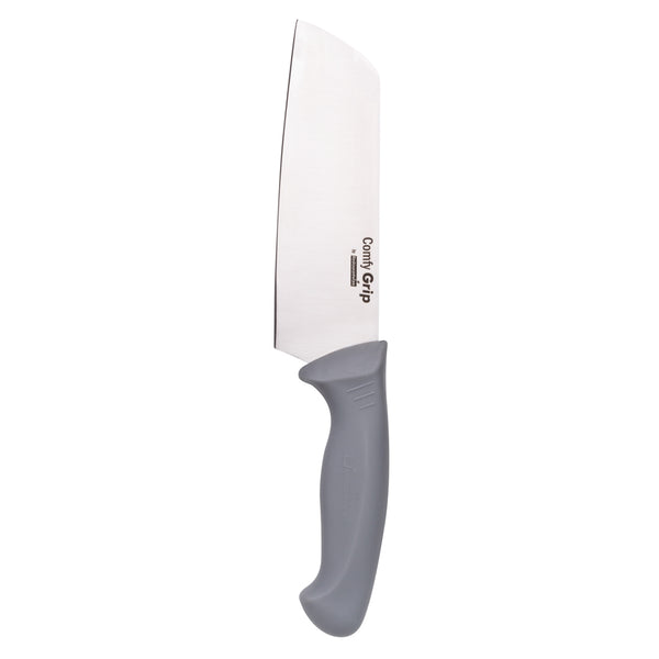 Restaurantware Comfy Grip Gray Stainless Steel 6.5" Vegetable Knife - 1 Count Box