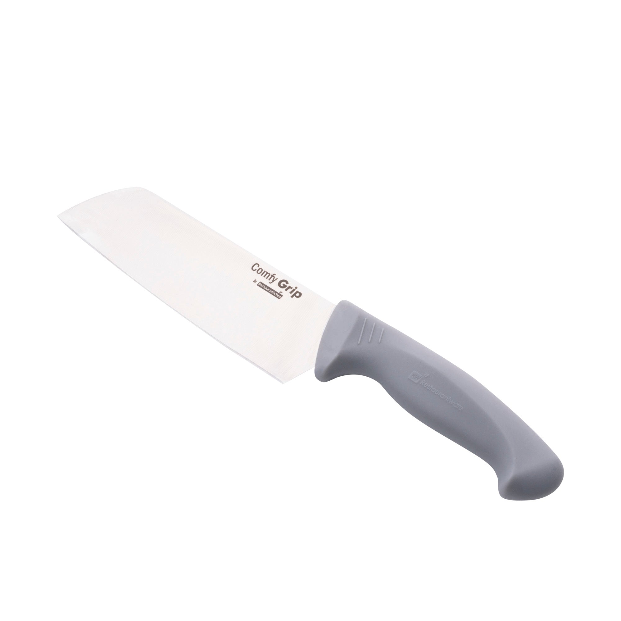 restaurantware Comfy Grip Gray Stainless Steel 6.5" Vegetable Knife - 1 count box