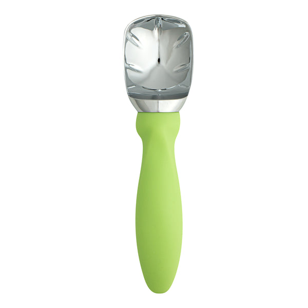 Restaurantware Comfy Grip Green Metal Ice Cream Scoop - 7 3/4" X 2" X 1 3/4" - 1 Count Box