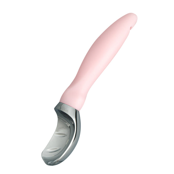 Restaurantware Comfy Grip Pink Metal Ice Cream Scoop - 7 3/4" X 2" X 1 3/4" - 1 Count Box