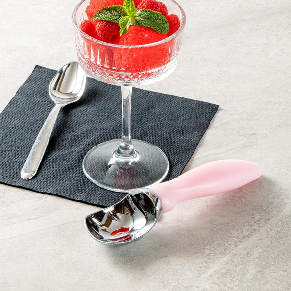 Restaurantware Comfy Grip Pink Metal Ice Cream Scoop - 7 3/4" X 2" X 1 3/4" - 1 Count Box