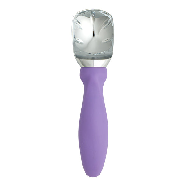 Restaurantware Comfy Grip Purple Metal Ice Cream Scoop - 7 3/4" X 2" X 1 3/4" - 1 Count Box