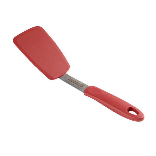 Restaurantware Comfy Grip Red Silicone Solid Turner - 12" - 1 Count Box