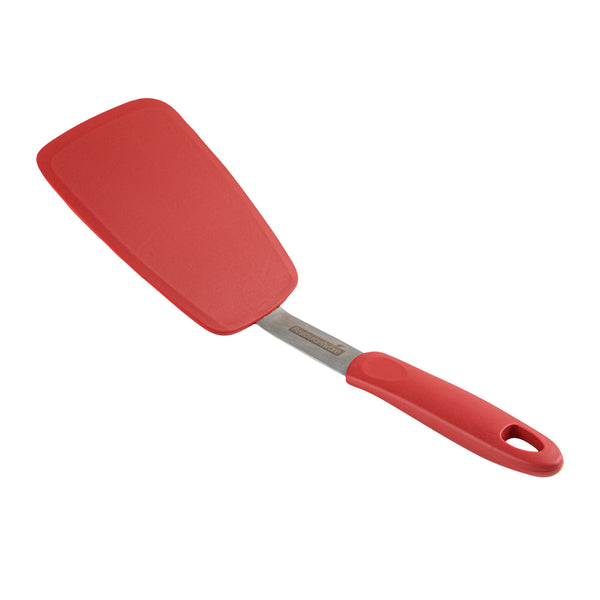 Restaurantware Comfy Grip Red Silicone Solid Turner - 13 1/4" - 1 Count Box