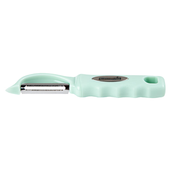 Restaurantware Comfy Grip Teal Stainless Steel Vegetable Peeler - 7 1/2" - 1 Count Box