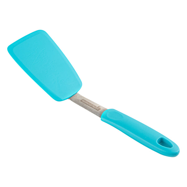 Restaurantware Comfy Grip Turquoise Silicone Solid Turner - 12" - 1 Count Box