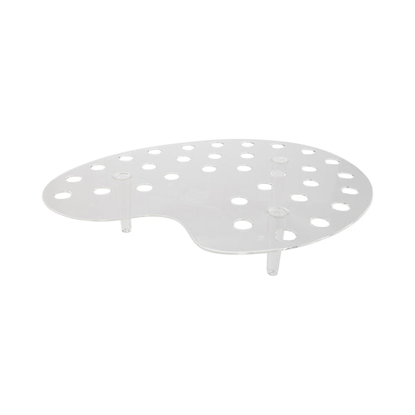 Restaurantware Cone Tek Clear Plastic Palette Cone Holder - For Mini Cones 35 Slots - 16" X 13" X 3" - 4 Count Box