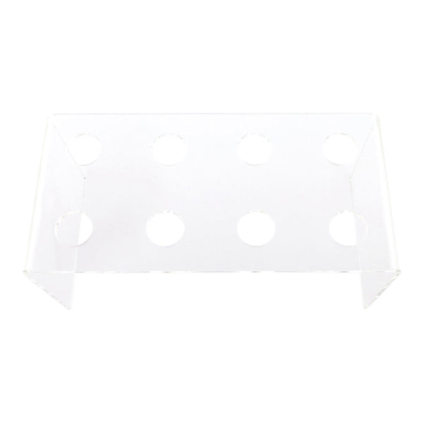Restaurantware Cone Tek Clear Plastic Plateau Cone Stand - 8 Slots - 12 1/2" X 6" X 5 1/4" - 1 Count Box