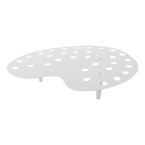 Restaurantware Cone Tek White Plastic Palette Cone Holder - For Mini Cones 35 Slots - 16" X 13" X 3" - 4 Count Box