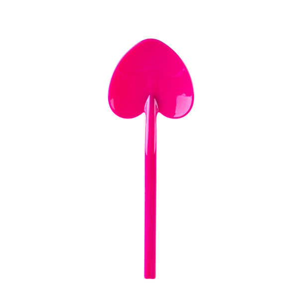 Restaurantware Coppetta Magenta Plastic Love Shovel Spoon - 3 1/2" X 1 1/4" - 500 Count Box