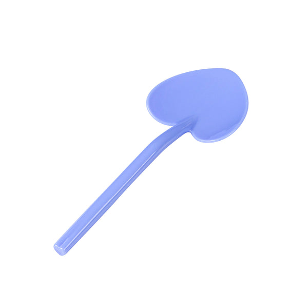Restaurantware Coppetta Periwinkle Plastic Love Shovel Spoon - 3 1/2" X 1 1/4" - 500 Count Box