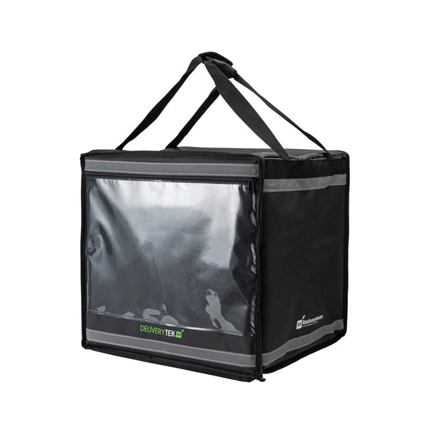Restaurantware Delivery Tek Black Insulated Food Delivery / Catering Bag - With Removable Insert - 17 3/4" - 1 Count Box