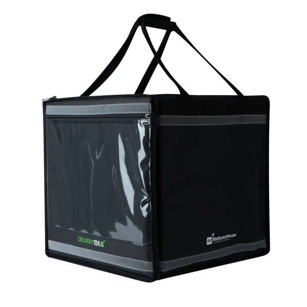 Restaurantware Delivery Tek Black Insulated Food Delivery / Catering Bag - With Removable Insert - 17 3/4" - 1 Count Box