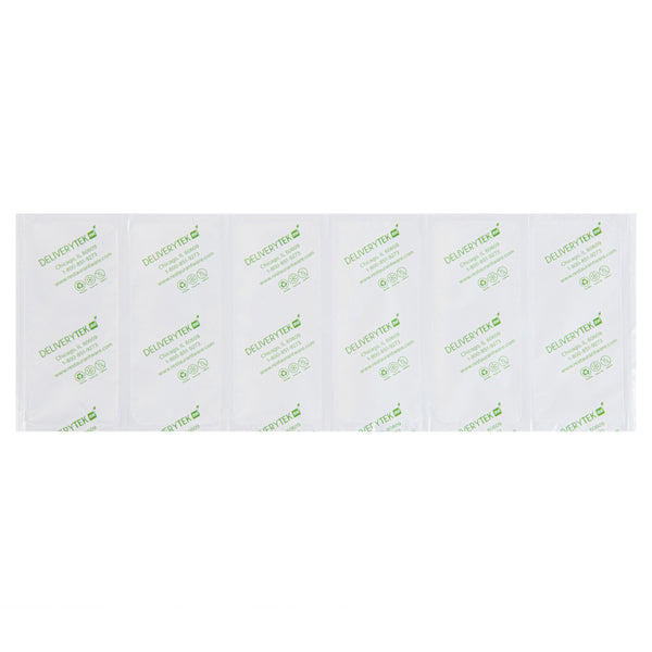 Restaurantware Delivery Tek Plastic Shipping Ice Pack - 1 X 6 Cells - 15 1/4" X 5 3/4" - 100 Count Box