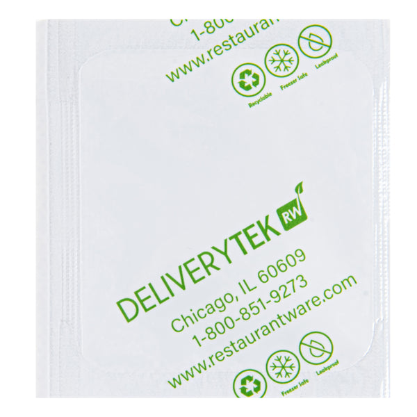 Restaurantware Delivery Tek Plastic Shipping Ice Pack - 2 3/4" X 2 1/2" - 100 Count Box