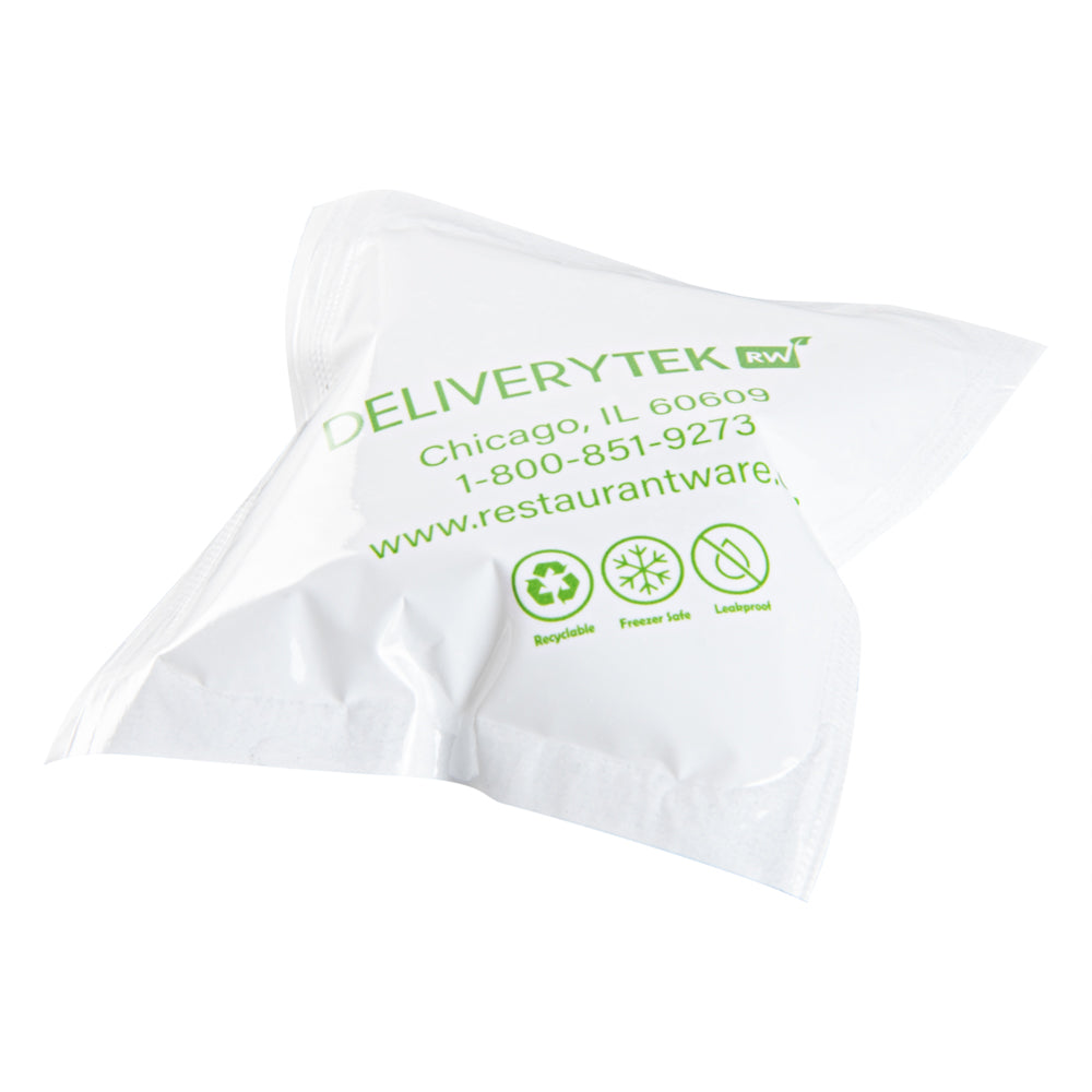 restaurantware Delivery Tek Plastic Shipping Ice Pack - 2 3/4" x 2 1/2" - 100 count box
