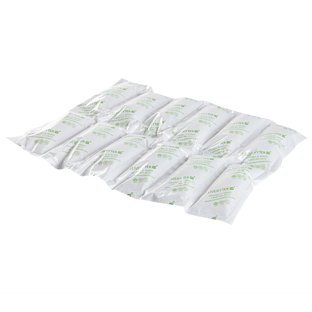 restaurantware Delivery Tek Plastic Shipping Ice Pack - 2 x 6 Cells - 15 1/4" x 11 1/2" - 100 count box