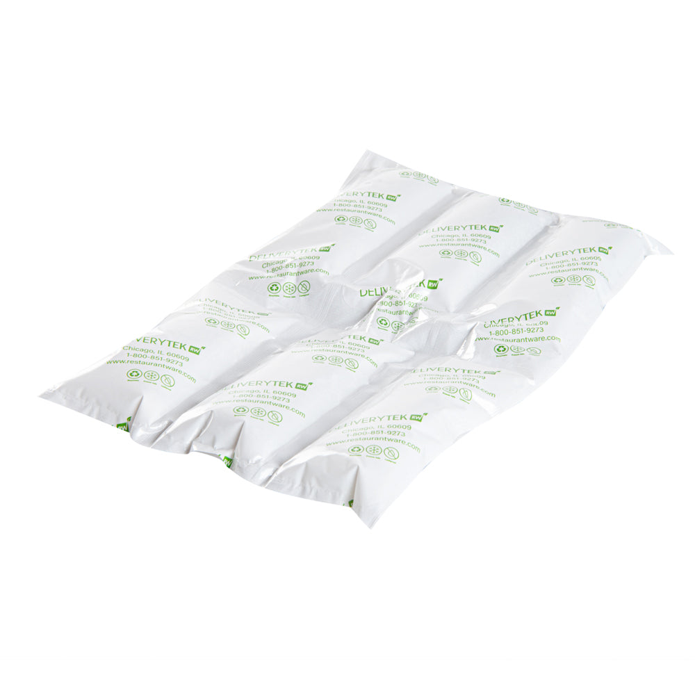 restaurantware Delivery Tek Plastic Shipping Ice Pack - 3 x 2 Cells - 11 1/2" x 7 3/4" - 100 count box