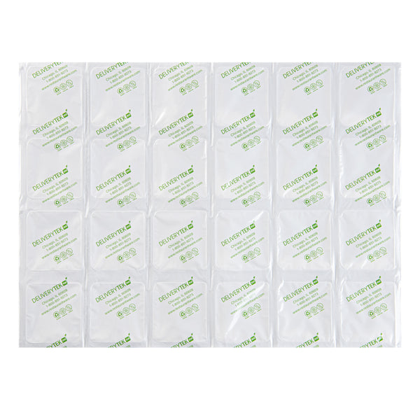 Restaurantware Delivery Tek Plastic Shipping Ice Pack - 4 X 6 Cells - 15 1/4" X 11 1/2" - 100 Count Box