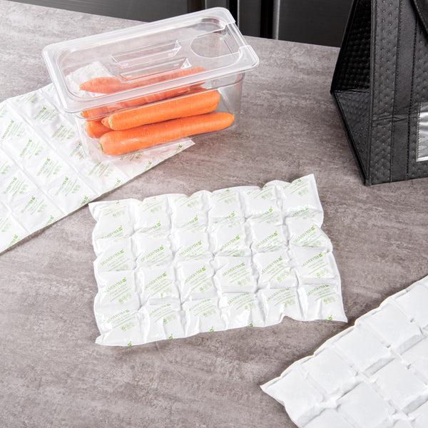 Restaurantware Delivery Tek Plastic Shipping Ice Pack - 4 X 6 Cells - 15 1/4" X 11 1/2" - 100 Count Box