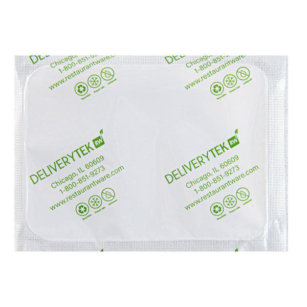 Restaurantware Delivery Tek Plastic Shipping Ice Pack - 5" X 3 3/4" - 100 Count Box