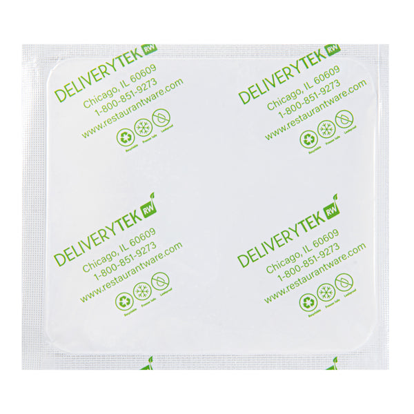 Restaurantware Delivery Tek Plastic Shipping Ice Pack - 5" X 4 1/2" - 100 Count Box