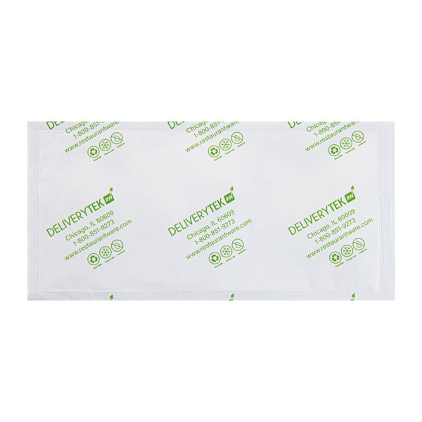 Restaurantware Delivery Tek Plastic Shipping Ice Pack - 7 3/4" X 3 3/4" - 100 Count Box