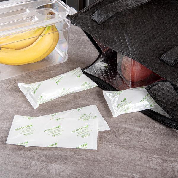 Restaurantware Delivery Tek Plastic Shipping Ice Pack - 7 3/4" X 3 3/4" - 100 Count Box