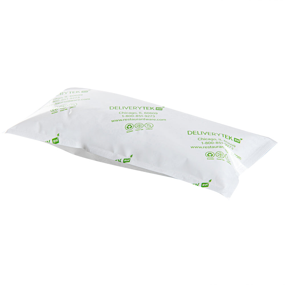 restaurantware Delivery Tek Plastic Shipping Ice Pack - 7 3/4" x 3 3/4" - 100 count box