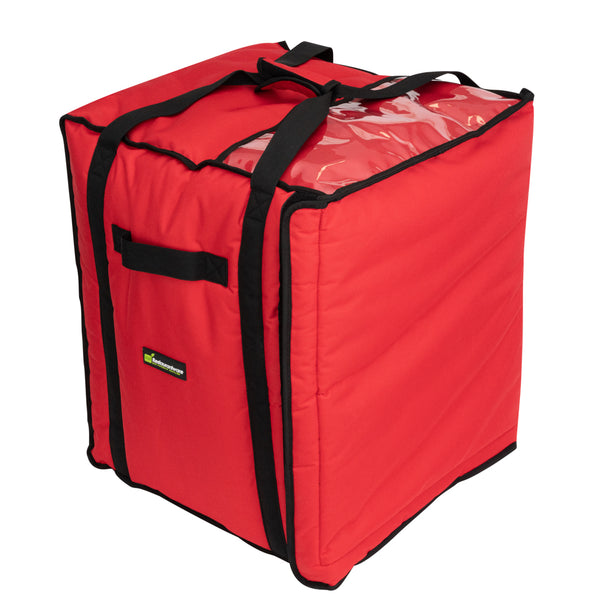 Restaurantware Delivery Tek Red Pizza Bag - Holds 10-18" Insulated - 19" X 19" X 23" - 1 Count Box