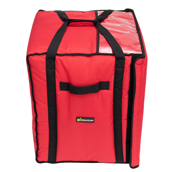 Restaurantware Delivery Tek Red Pizza Bag - Holds 10-18" Insulated - 19" X 19" X 23" - 1 Count Box